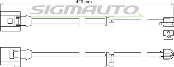 SIGMAUTO WI0614 - Indikators, Bremžu uzliku nodilums autospares.lv