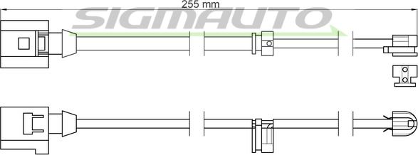 SIGMAUTO WI0615 - Indikators, Bremžu uzliku nodilums autospares.lv