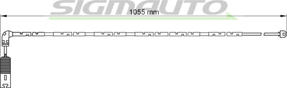 SIGMAUTO WI0611 - Сигнализатор, износ тормозных колодок www.autospares.lv