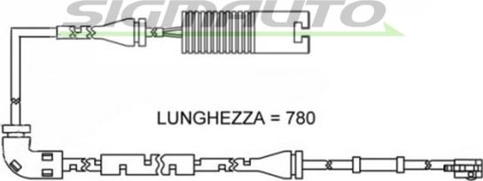 SIGMAUTO WI0623 - Warning Contact, brake pad wear www.autospares.lv