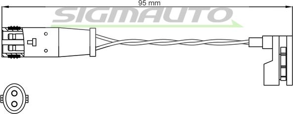 SIGMAUTO WI0627 - Indikators, Bremžu uzliku nodilums autospares.lv
