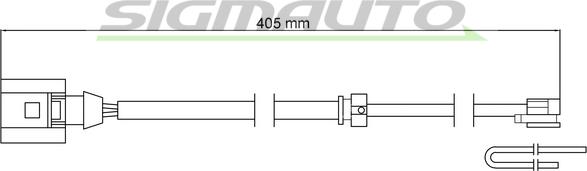 SIGMAUTO WI0793 - Indikators, Bremžu uzliku nodilums autospares.lv