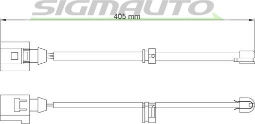 SIGMAUTO WI0742 - Indikators, Bremžu uzliku nodilums autospares.lv