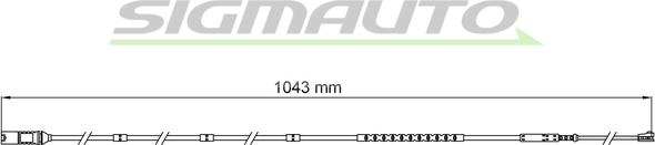 SIGMAUTO WI0752 - Indikators, Bremžu uzliku nodilums autospares.lv