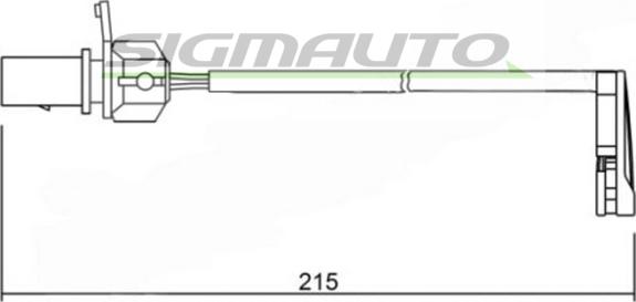 SIGMAUTO WI0734 - Warning Contact, brake pad wear www.autospares.lv