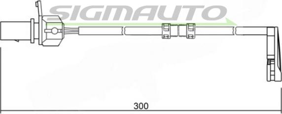 SIGMAUTO WI0733 - Indikators, Bremžu uzliku nodilums www.autospares.lv