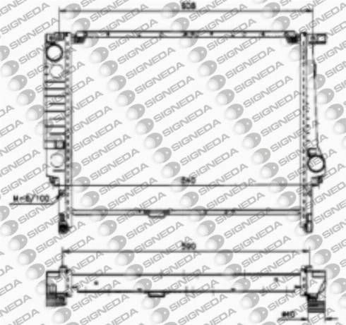 Signeda RA60605 - Radiators, Motora dzesēšanas sistēma www.autospares.lv