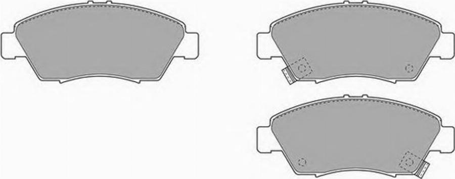 Simer 551 - Brake Pad Set, disc brake www.autospares.lv