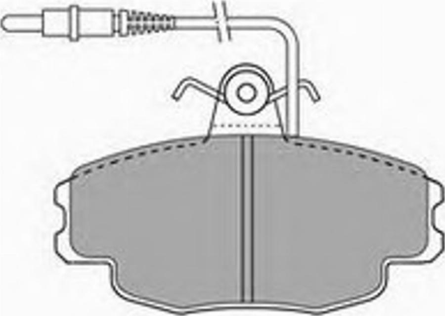 Simer 508 - Brake Pad Set, disc brake www.autospares.lv