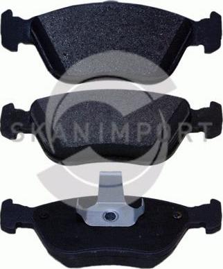 SKANIMPORT BV 2824 - Brake Pad Set, disc brake www.autospares.lv