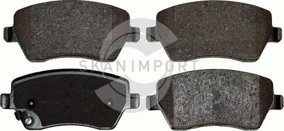 SKANIMPORT BVO 6814 - Brake Pad Set, disc brake www.autospares.lv