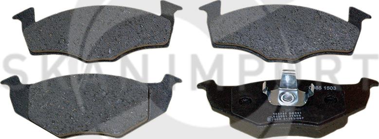 SKANIMPORT BVV 1006 - Brake Pad Set, disc brake www.autospares.lv