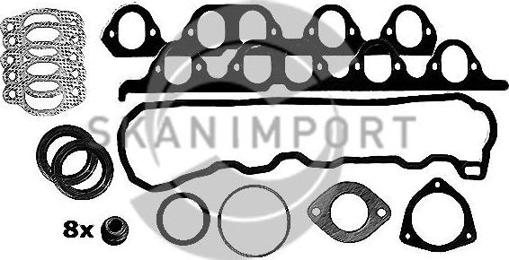 SKANIMPORT HS-6026 - Gasket Set, cylinder head www.autospares.lv