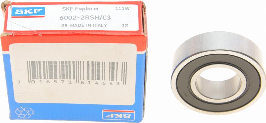 SKF 6002-2RSH/C3 - Gultnis autospares.lv