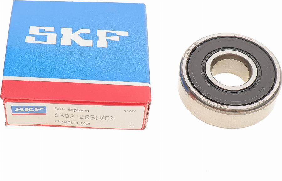 SKF 63022RSH/C3 - Piedziņas skriemelis, Ģenerators autospares.lv