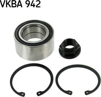 SKF VKBA 942 - Riteņa rumbas gultņa komplekts www.autospares.lv