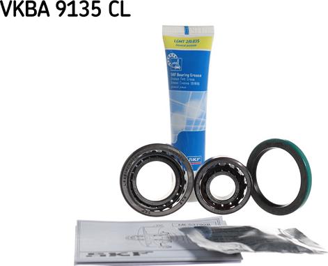 SKF VKBA 9135 CL - Подшипник ступицы колеса, комплект www.autospares.lv