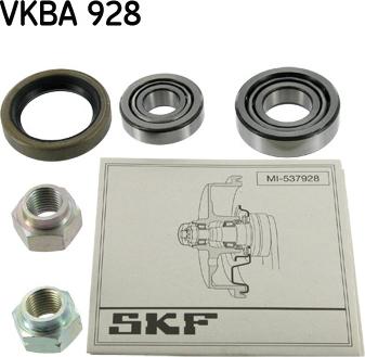 SKF VKBA 928 - Riteņa rumbas gultņa komplekts www.autospares.lv