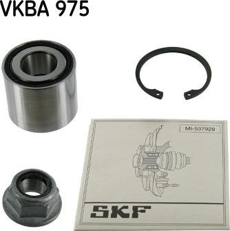 SKF VKBA 975 - Riteņa rumbas gultņa komplekts autospares.lv