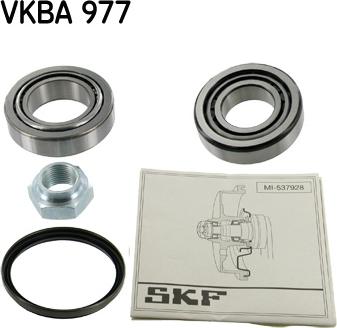 SKF VKBA 977 - Подшипник ступицы колеса, комплект www.autospares.lv