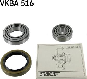 SKF VKBA 516 - Wheel hub, bearing Kit www.autospares.lv