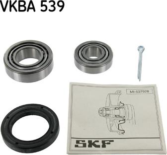 SKF VKBA 539 - Wheel hub, bearing Kit www.autospares.lv