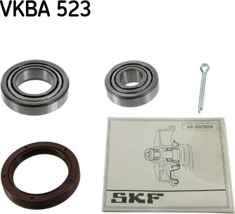 SKF VKBA 523 - Подшипник ступицы колеса, комплект www.autospares.lv