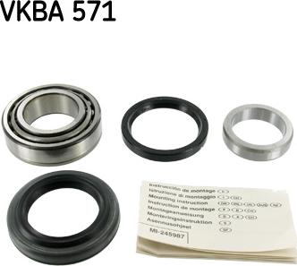 SKF VKBA 571 - Riteņa rumbas gultņa komplekts www.autospares.lv