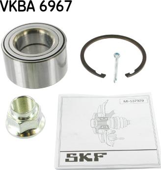 SKF VKBA 6967 - Подшипник ступицы колеса, комплект www.autospares.lv