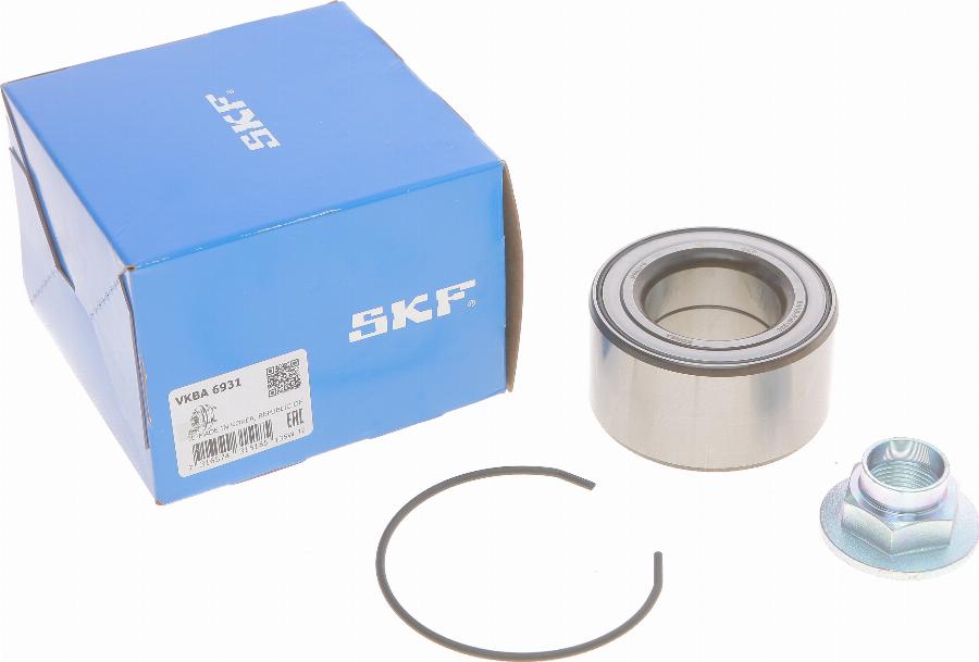 SKF VKBA 6931 - Wheel hub, bearing Kit www.autospares.lv