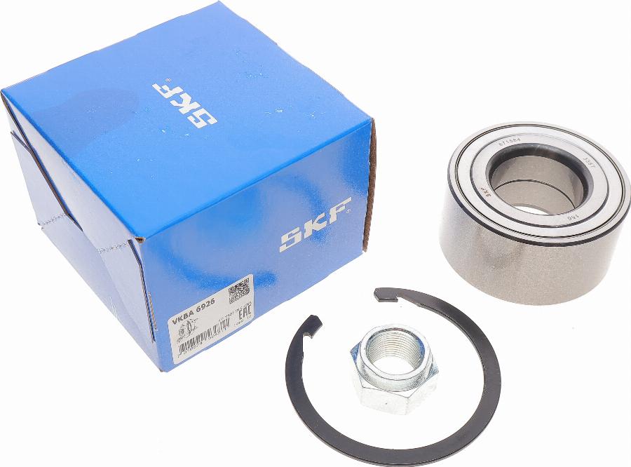 SKF VKBA 6926 - Wheel hub, bearing Kit www.autospares.lv