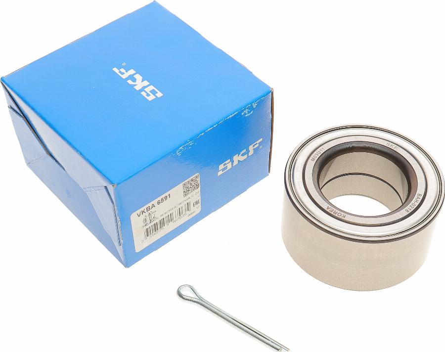 SKF VKBA 6591 - Подшипник ступицы колеса, комплект www.autospares.lv