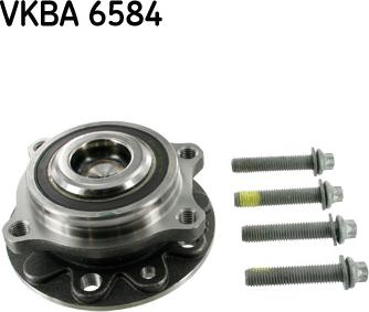 SKF VKBA 6584 - Подшипник ступицы колеса, комплект www.autospares.lv