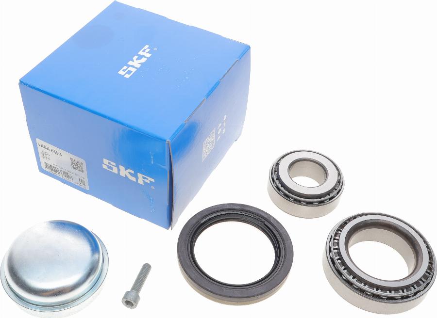 SKF VKBA 6693 - Wheel hub, bearing Kit www.autospares.lv