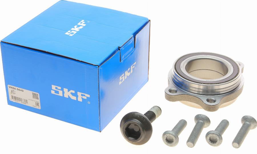 SKF VKBA 6649 - Wheel hub, bearing Kit www.autospares.lv