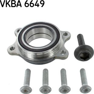 SKF VKBA 6649 - Wheel hub, bearing Kit www.autospares.lv