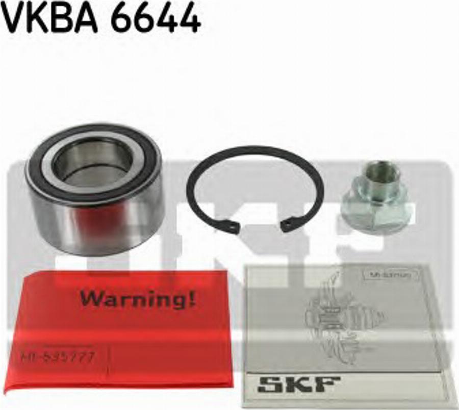 SKF VKBA6644 - Riteņa rumbas gultņa komplekts www.autospares.lv