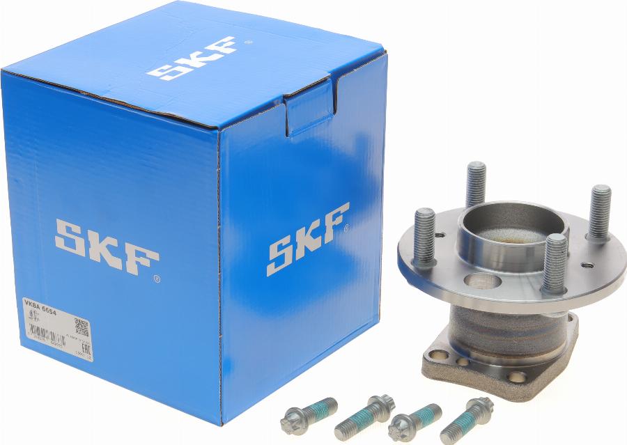 SKF VKBA 6654 - Wheel hub, bearing Kit www.autospares.lv