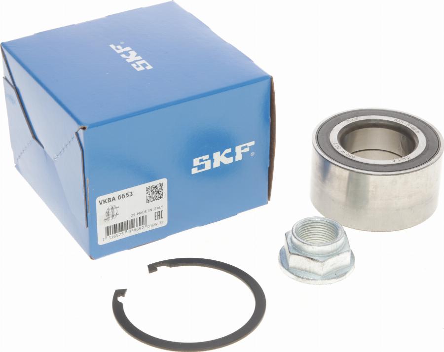 SKF VKBA 6653 - Wheel hub, bearing Kit www.autospares.lv