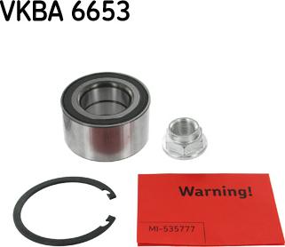 SKF VKBA 6653 - Riteņa rumbas gultņa komplekts www.autospares.lv