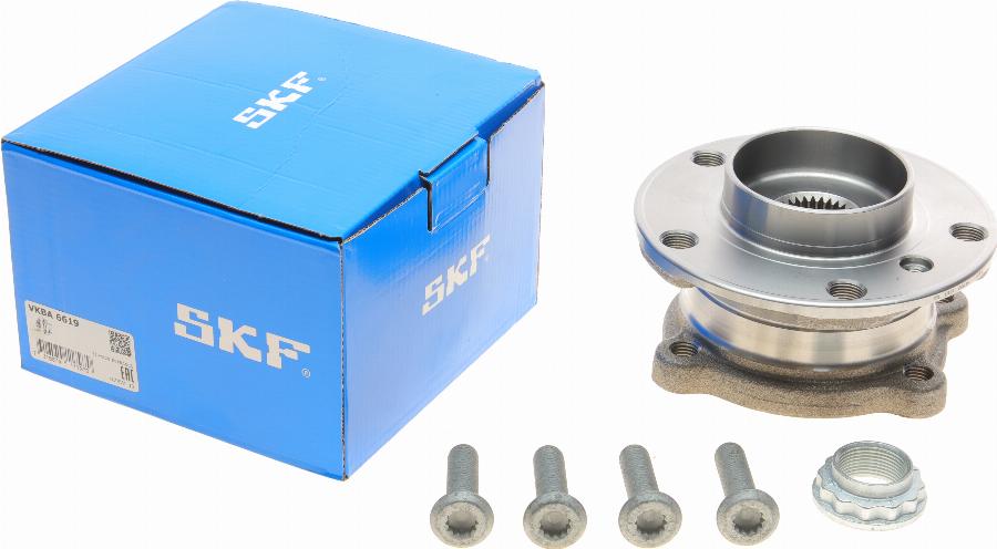 SKF VKBA 6619 - Wheel hub, bearing Kit www.autospares.lv