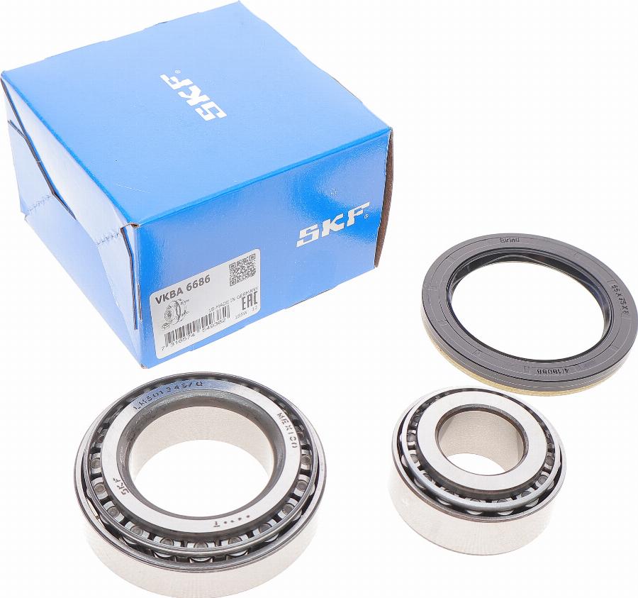 SKF VKBA 6686 - Wheel hub, bearing Kit www.autospares.lv