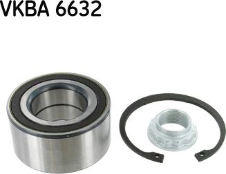 SKF VKBA 6632 - Riteņa rumbas gultņa komplekts autospares.lv