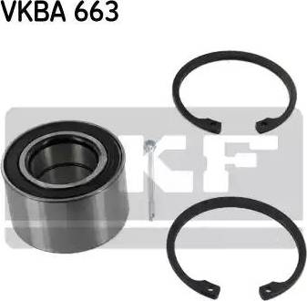 SKF VKBA 663 - Wheel hub, bearing Kit www.autospares.lv