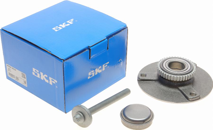 SKF VKBA 6624 - Подшипник ступицы колеса, комплект www.autospares.lv