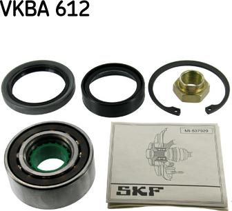 SKF VKBA 612 - Подшипник ступицы колеса, комплект www.autospares.lv