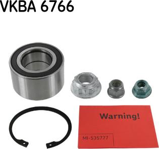 SKF VKBA 6766 - Wheel hub, bearing Kit www.autospares.lv