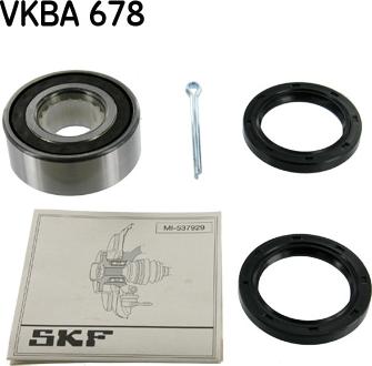 SKF VKBA 678 - Riteņa rumbas gultņa komplekts www.autospares.lv