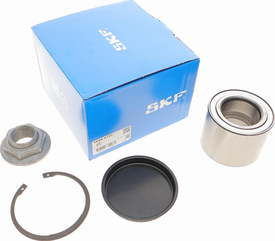 SKF VKBA 6722 - Wheel hub, bearing Kit www.autospares.lv