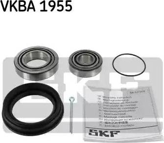 SKF VKBA 1955 - Подшипник ступицы колеса, комплект www.autospares.lv